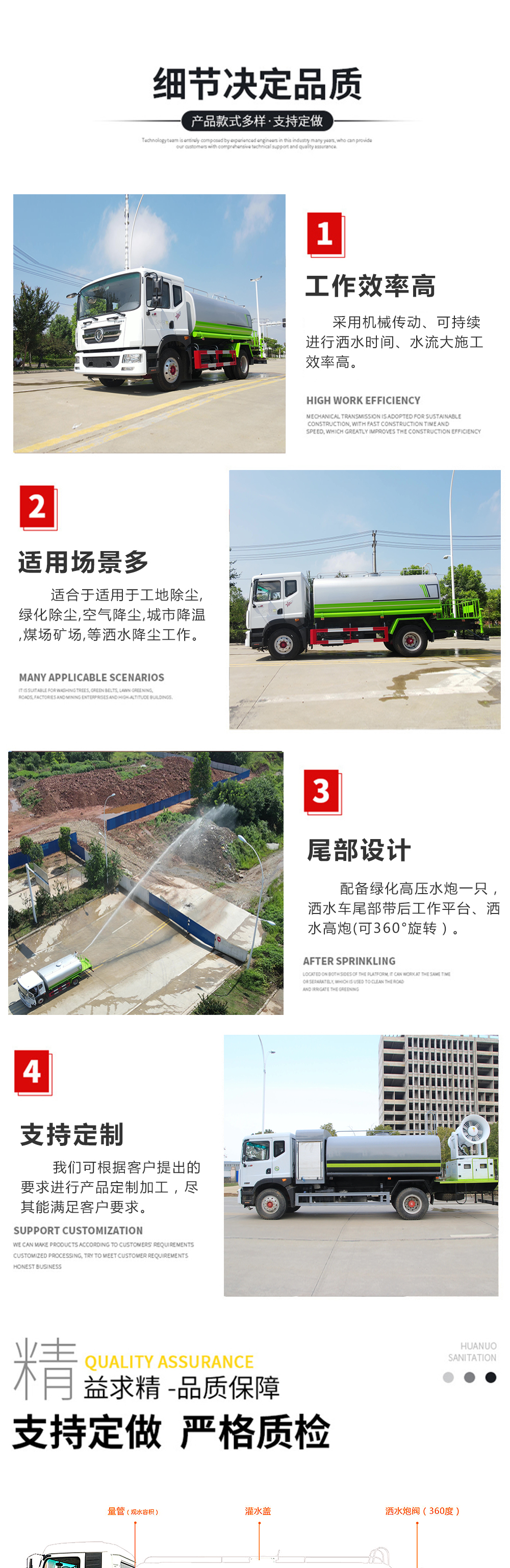 15方陕汽德龙园林绿化喷洒车