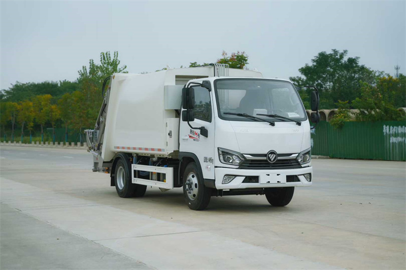6方福田奥铃蓝牌压缩垃圾车