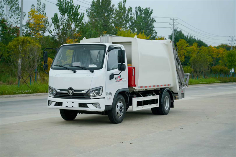 6方福田奥铃蓝牌压缩垃圾车