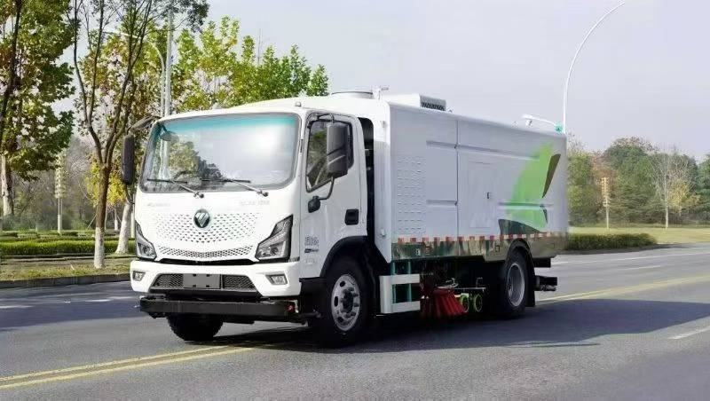 9方福田欧马可纯电动道路洗扫车
